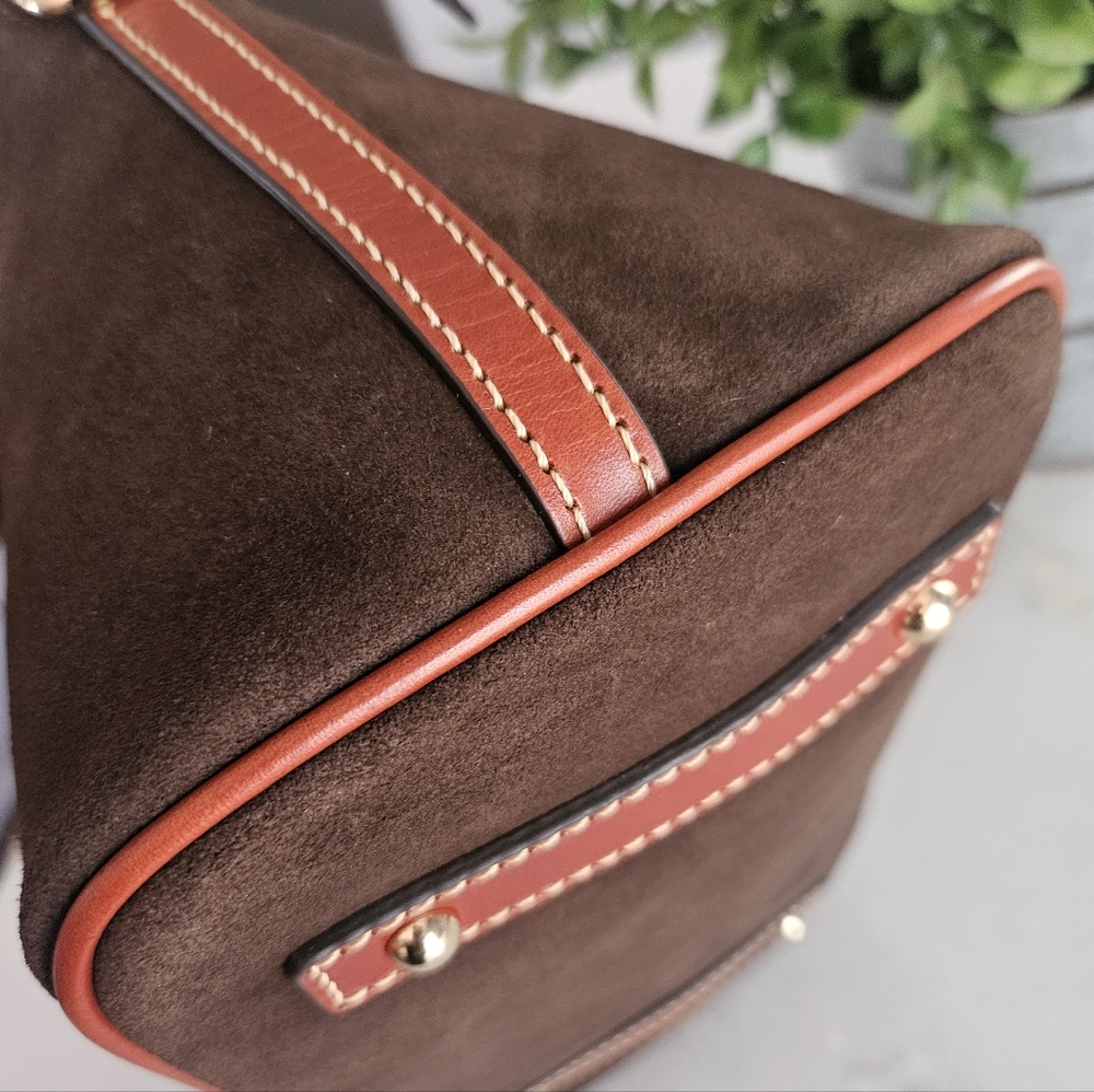 Dooney & Bourke Suede Handbag - Picture 8 of 11